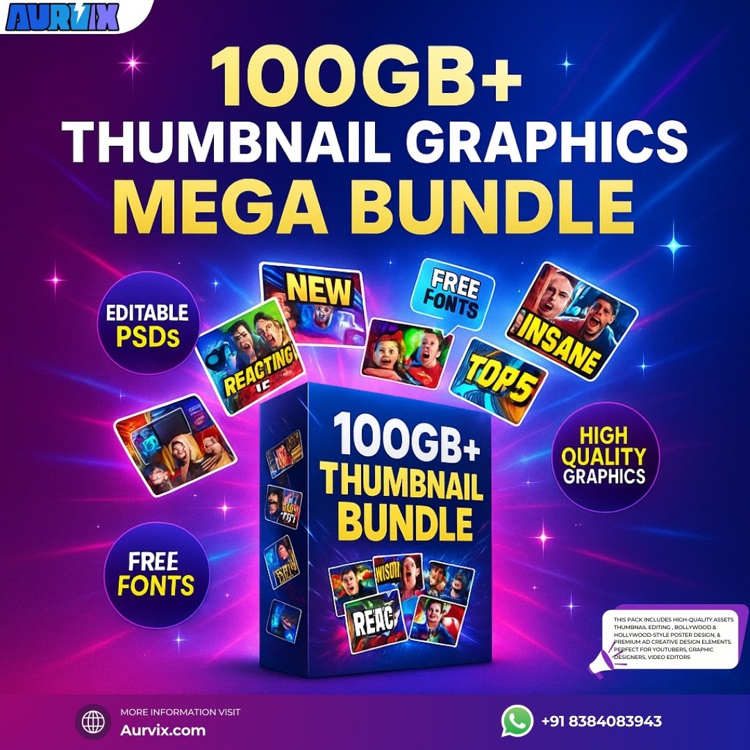 100GB+ Thumbnail Graphics Mega Bundle 100GB+ Thumbnail Graphics Mega Bundle - Image 1